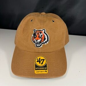 Cincinnati Bengals 47 Carhartt Clean Up Brown Adjustable Hat- New